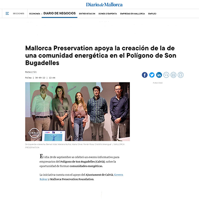 Terraza Balear together with Mallorca preservation foundation about the importance of renewable energy